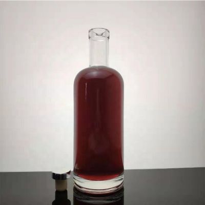 Food Grade Round Gin Glass Spirits Bottle Liquor Glass Bottle 750ml 