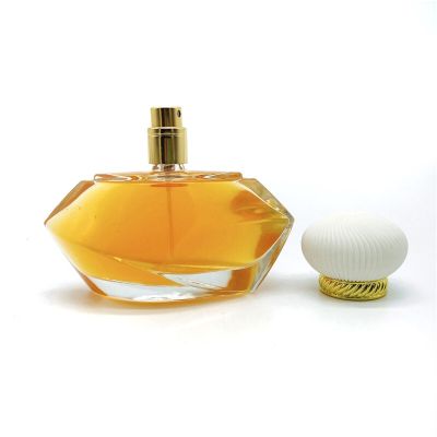 70ml new design elegant style unique perfume bottle with sprayer and customizable cap 