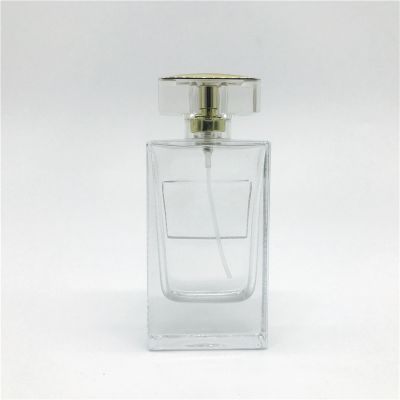 50ml perfume clear glass bottle can be customized LOGO prevent slippery side glass bottle 