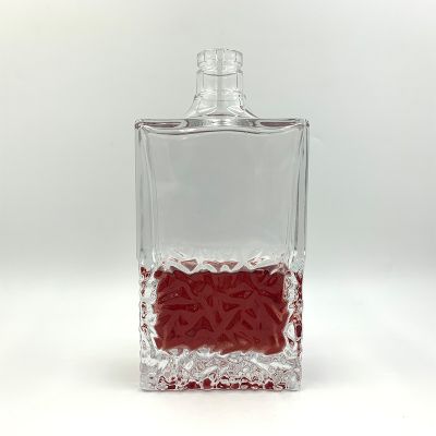 700ml High Quality Square Crystal Wine Glass Bottle 