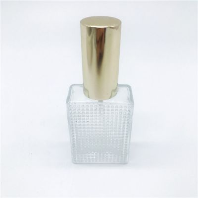 High quality square clear glass perfume bottle 30ml perfume atomizer spray bottle 