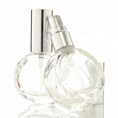 Clear empty bottles 10ml mini custom glass spray perfume bottle for oil use
