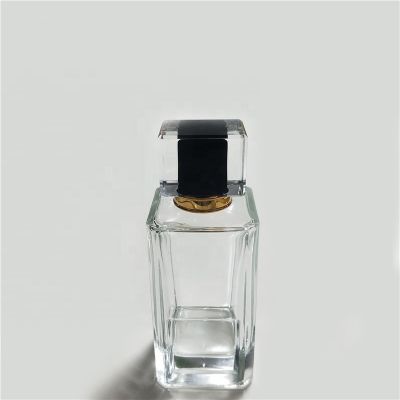 Fancy Transparent 100ml Refillable Glass Perfume Bottles Supplier 