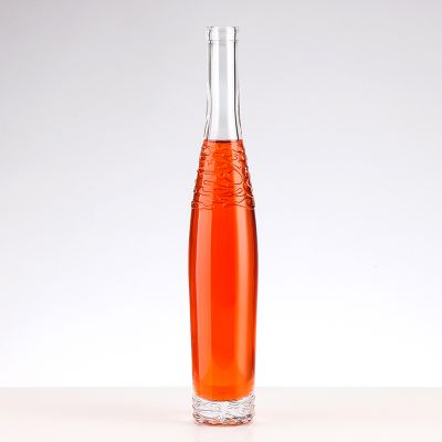 wholesale 300ml 330ml350ml long neck Drink bottle win bottle clear screw cap cider orange juice glass bottle 
