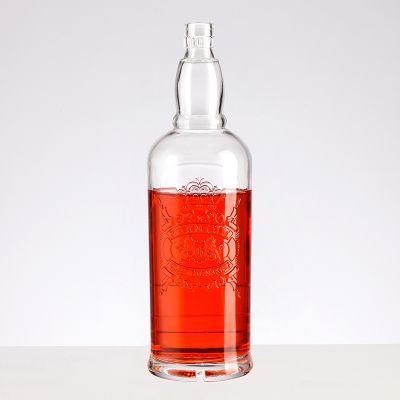 Customized 750ml spirit liquor alcohol rum wine spirits vodka oslo glass bottle
