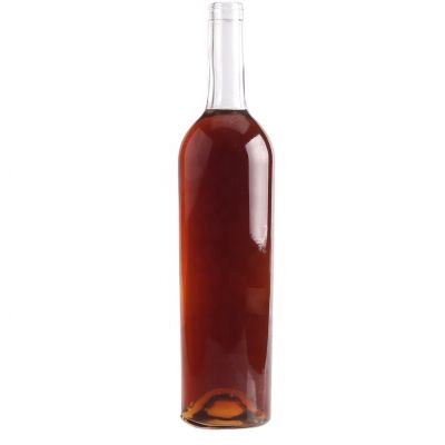 Factory Design Salient Bottom Manufacturer Wine Glass Bottle Round Shaped Red Wine Bottle With Cork 
