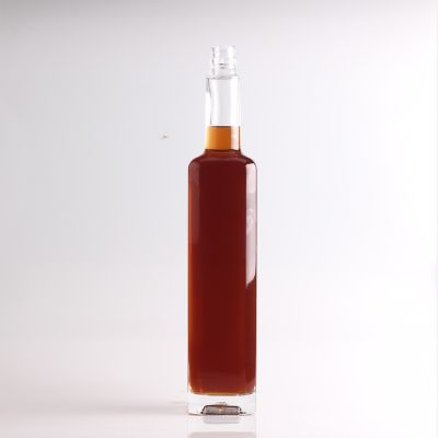 Best selling originality hexagon clear 75cl whiskey bottle for lids 
