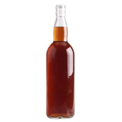 Hot Sale And Cheap Price 1000Ml Clear Whisky Glass Bottle For Wine With Plastic Lids 