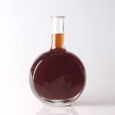 New Design China Creative Round Bottles 75cl Fancy Circle Shaped Glass Bottle For Wholesale 