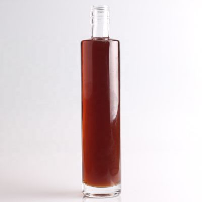 New Design Ropp Top Glass Liquor Bottle For XO Brandy Cylinder Shaped Glass Bottle 750ml For Tequila 