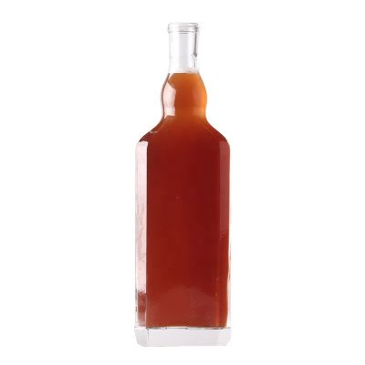 Factory Price Unique 750ml Flint Glass Empty Brandy Bottles Hot-selling Bottle Price With Cork 