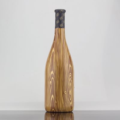 Top Grade Custom Decal Design 700ml Fancy Tequila Glass Bottle With Lids 
