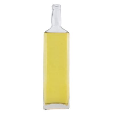 Popular Exclusive Price Square Frost Glass Bottle 750 Ml Gin Screw Lid Bottle 