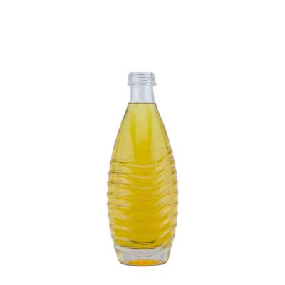 700 Ml Engraving Round No Shoulder Super Flint Glass Bottle Beverage Juice Milk Water Matte Bottle 