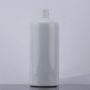 White Color Cylinder Shape Short Neck Glass Bottle 500Ml Whiskey Bottle With Screw Cap 