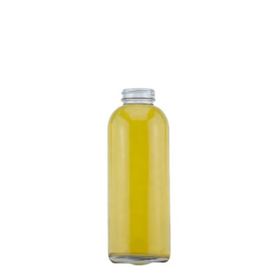 Cheap Price Thin Bottom Round Glass Bottle With Short Neck 500 Ml Juice or Water Bottle 