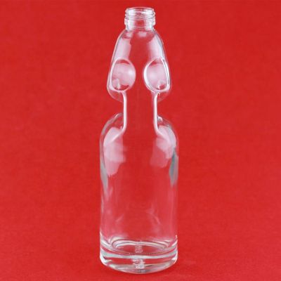 Fancy Gin Bottles Glass Unique Bottle For Whiskey Liquor 500ml 