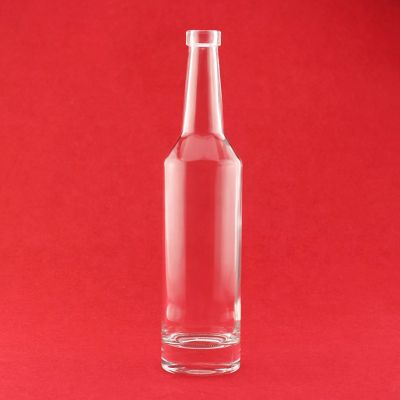 750 ML Wholesale Glass Spirit Bottles Whiskey 500ml Clear Spirit Glass Bottle With Wood Cork 