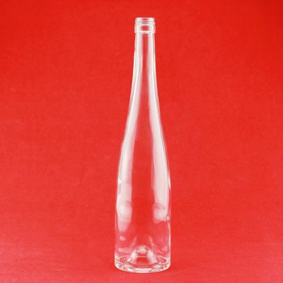 Latest Model Fashion Design Custom Made empty vodka glass bottle with screw cap Vodka clear glass bottles 