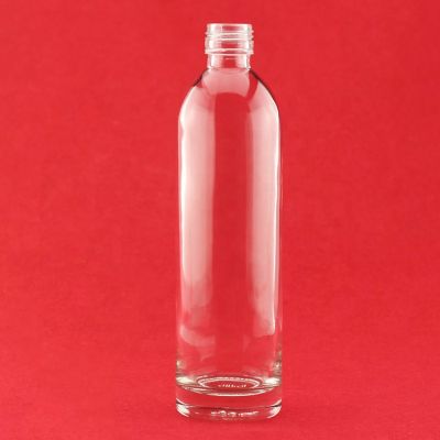 Unique Shaped Simple Transparent Big Capacity Whisky Glass Bottles 750ml 