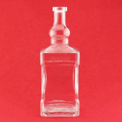 Heavy Whiskey Square Bottles Glass Private Label Whiskey 