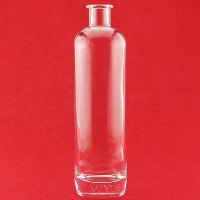 Unique Bottom Embossed Design Rum Bottles Fashion Vodka 750ml Glass Bottles For Liquor 