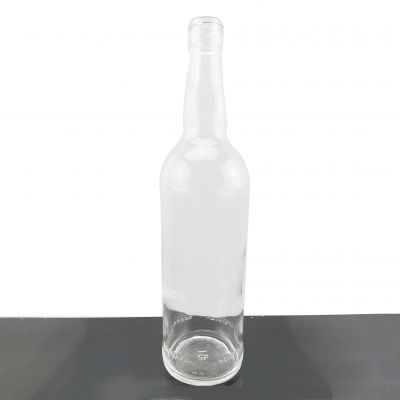 Good Quality Hot Products Glass Bottle Transparent Long Neck Vodka Glass Bottle With Customer Design 