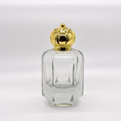 50ml high quality exquisite flower empty clear transparent glass perfume bottle