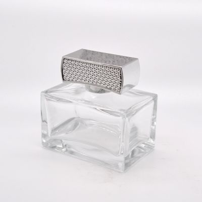 100ml flat square empty quality glass perfume bottle for sale 