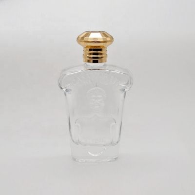Premium quality simple design 100ml empty perfume glass bottle 