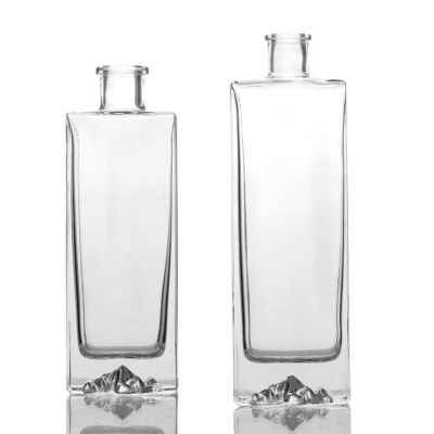 Manufacturer customized made size shape glass bottles for liquor whisky wine spirits gin rum cocktail 