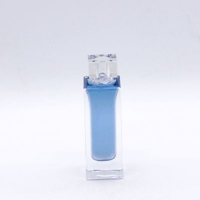 square cylindrical 50ml transparent high quality glass bottles perfumes 