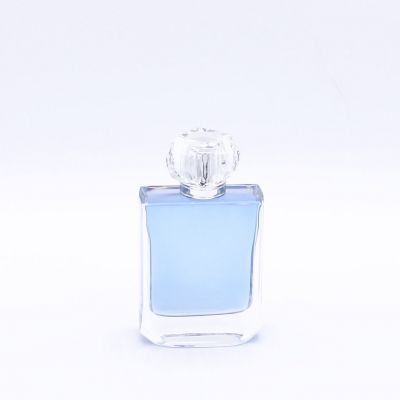 oblate square rectangle 100ml smooth high quality perfume glass bottles 