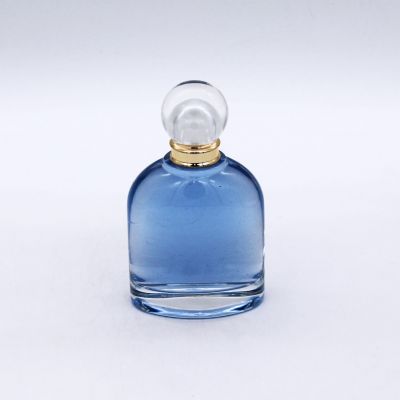 fancy round high quality large capacity 100ml empty glass bottles perfume 