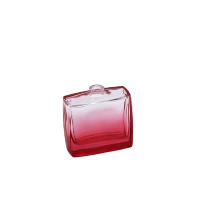 wholesale 50ml gradual coating perfume cosmetic rectangle clear glass bottle 