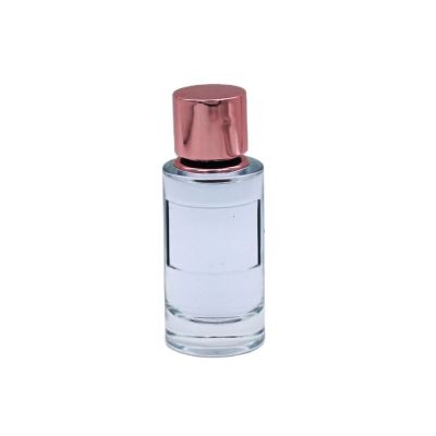 manufacturer empty cosmetic perfume container cylinder 50ml 100ml glass spray bottle clear 