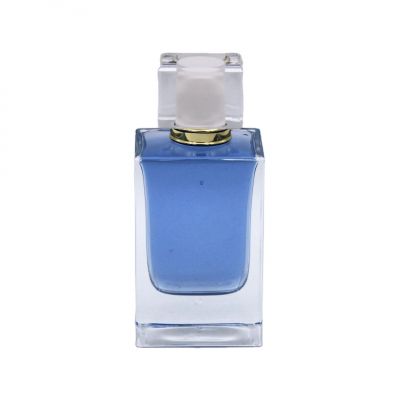 custom made transparent luxury vintage cosmetic packaging perfume glass bottle 50ml 
