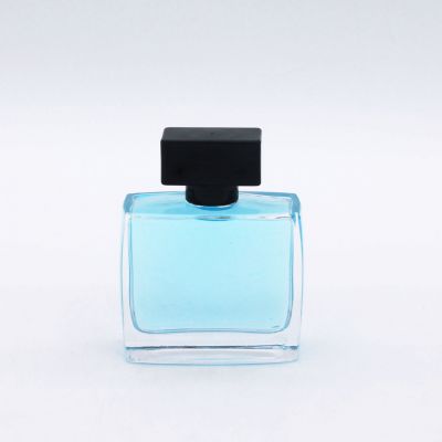 custom high quality clear glass cosmetic container empty 50ml perfume bottle with cap 