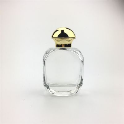 custom design 100 ml perfume glass bottle with perfume cap for man