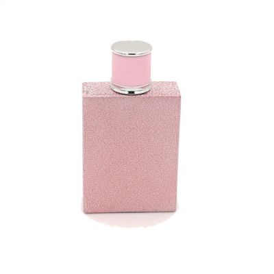Wholesale 100ml New Design pink Glass Perfume Bottle with High Quality 