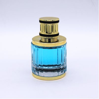 custom design 100ml high end empty cosmetic packaging luxury glass perfume bottle with cap