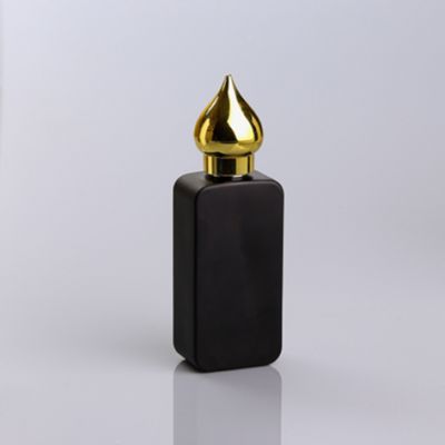 50ml fancy new glass black perfume bottle 