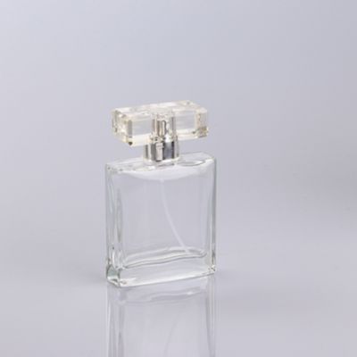 50ml wholesale clear empty glass fancy perfume bottle with surlyn cap 