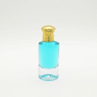 wholesale fragrance thick bottom cylinder empty 50ml glass perfume bottle 