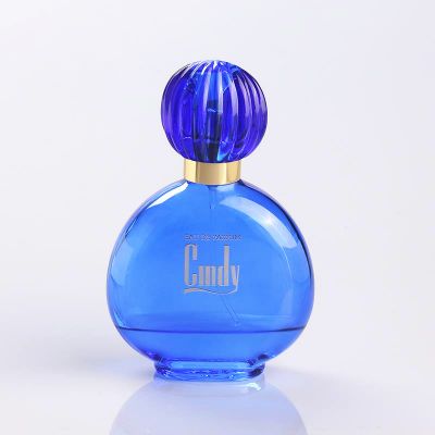 blue round perfume bottles india 100ml