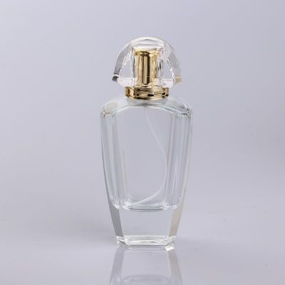 Export Oriented Factory Clear 100ml Fancy Perfume Glass Empty Bottle 