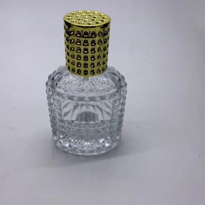 Empty 50ml luxury perfume glass bottle screw neck glass spray bottle for 