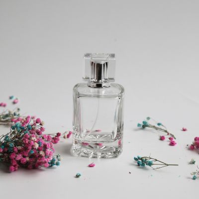 100ml graceful transparent perfume glass bottle 