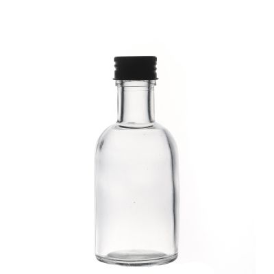 Factory Customize High Quality Lead Free Round Glass Bottle Manufacturers 