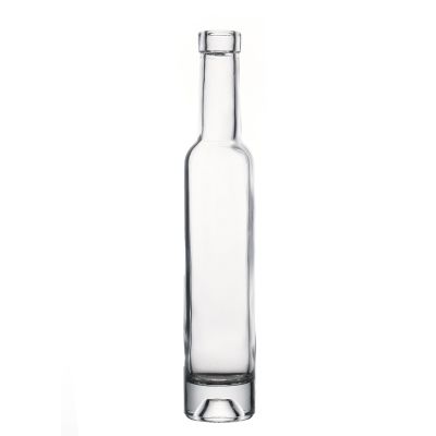 Glass Bottle Factory Transparent Empty Customize Crystal Thick-Bottom Round Glass Bottle for Liquor with Lids 